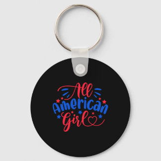 Alle American Girl Independence Day 4. Juli USA Fl Schlüsselanhänger