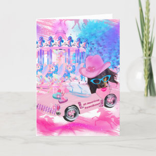 Alle American Sweetheart Würstchen Hundegrußkarte