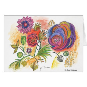 Alle amerikanische Dahlie-Karte