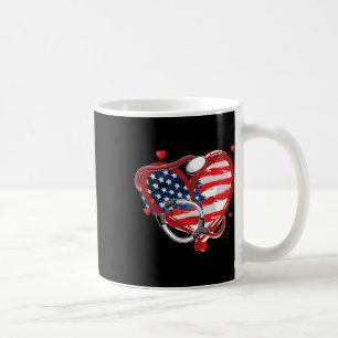 Alle amerikanische Krankenschwester 4. Juli Patrio Kaffeetasse