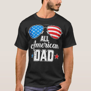 Alle amerikanische Papa-US-Flaggensonnenbrille für T-Shirt