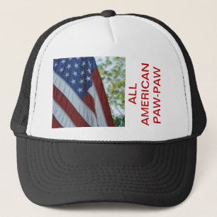 ALLE AMERIKANISCHE PAW-PAW-HAT-VORLAGE TRUCKERKAPPE
