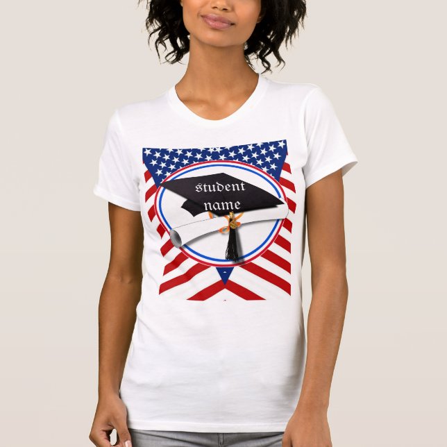 Alle amerikanischen Absolventen T-Shirt (Vorderseite)
