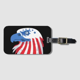 Alle amerikanischen Adler und Flaggen Gepäckanhänger