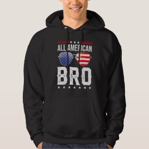 Alle amerikanischen Bro 4. Juli Männer Familie Mat Hoodie