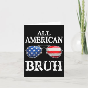 Alle amerikanischen Bruh 4. Juli Boys Patriotic Te Karte