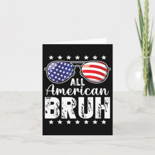 Alle amerikanischen Bruh 4. Juli Boys Patriotic Te Karte