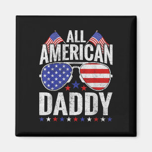 Alle amerikanischen Daddy Sungles Familie Patrioti Magnet