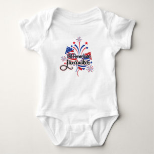 Alle amerikanischen Firecracker Patriotic Baby Bod Strampler