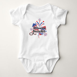 Alle amerikanischen Firecracker Patriotic Baby Bod Strampler