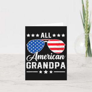 Alle amerikanischen Großvater 4. Juli Patriotic US Karte