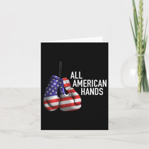 Alle amerikanischen Hände Boxhandschuhe - Patrioti Karte