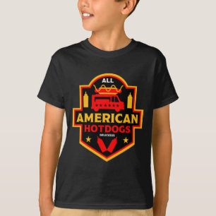 Alle amerikanischen Hotdogs-Feinschmecker T-Shirt