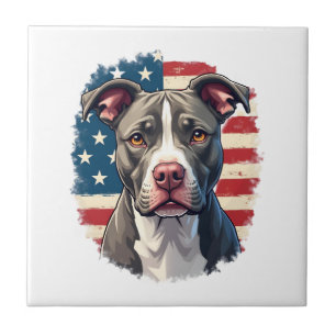 ALLE AMERIKANISCHEN HUND-Liebhaber pit bull (1) Fliese