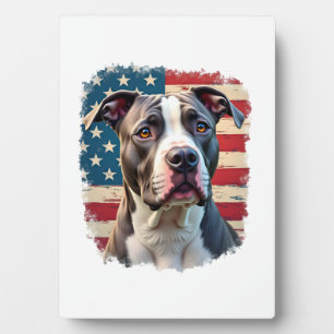 ALLE AMERIKANISCHEN HUND-Liebhaber pit bull (2) Fotoplatte