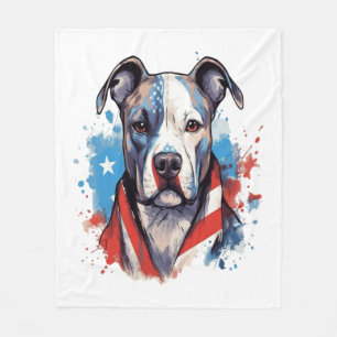 ALLE AMERIKANISCHEN Hundekugel Fleecedecke