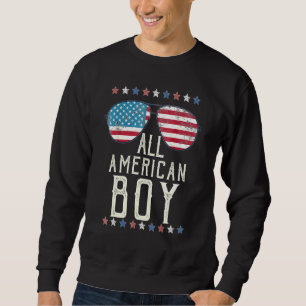 Alle amerikanischen Jungen 4. Juli Jungen Kinder S Sweatshirt