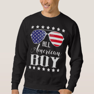 Alle amerikanischen Jungen 4. Juli Jungen Kinder S Sweatshirt