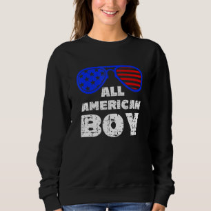 Alle amerikanischen Jungen 4. Juli Jungen Kinder S Sweatshirt