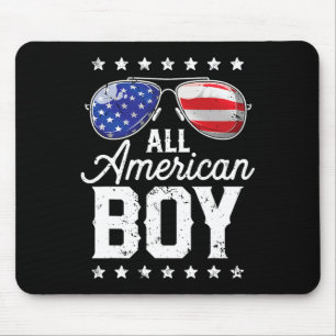 Alle amerikanischen Jungen 4. Juli US Sungles Fami Mousepad