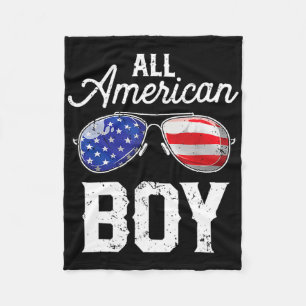 Alle amerikanischen Jungen 4. Juli Usa Boys Patrio Fleecedecke