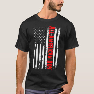 Alle amerikanischen Jungen 4. Juli Vintagen amerik T-Shirt