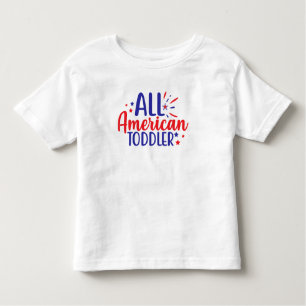 Alle amerikanischen Kleinkind 4. Juli T - Shirt fü