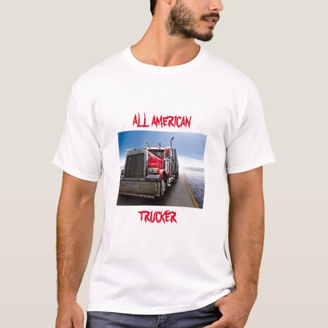 Alle amerikanischen Lastkraftwagen T-Shirt (Vorderseite)