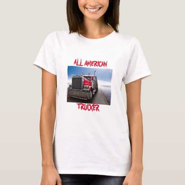 Alle amerikanischen Lastkraftwagen T-Shirt (Vorderseite)