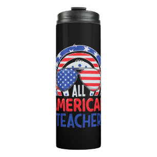 Alle amerikanischen Lehrer am 4. Juli Thermosbecher