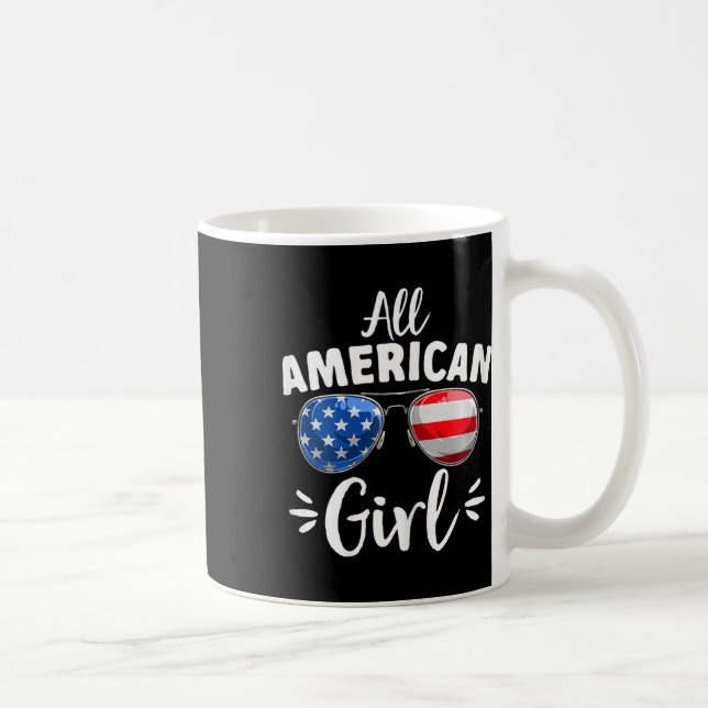 Alle amerikanischen Mädchen 4. Juli Kaffeetasse (Rechts)
