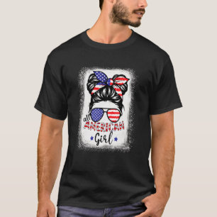 Alle amerikanischen Mädchen gebleicht am 4. Juli P T-Shirt