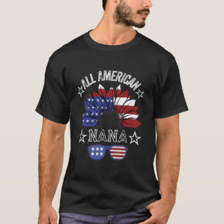 Alle amerikanischen Nana 4. Juli US-Flagge T-Shirt