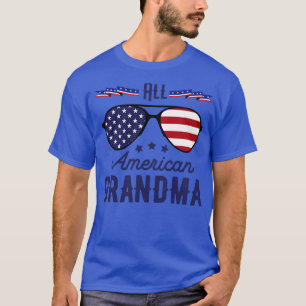 Alle amerikanischen Oma 4. Juli Sonnenbrillen T-Shirt