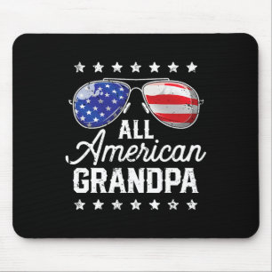 Alle amerikanischen Opa 4. Juli Familie Matching s Mousepad