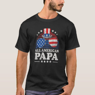 Alle amerikanischen Papa 4. Juli Retro-Sonnenbrill T-Shirt