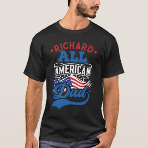 Alle amerikanischen Papa 4july patriotische Famili T-Shirt