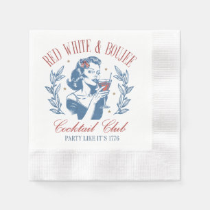 Alle amerikanischen Red White und Boujee Serviette
