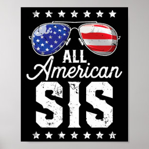 Alle amerikanischen Sis 4. Juli Familie Matching S Poster