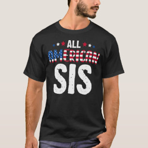 Alle amerikanischen Sis 4. Juli Familie Matching U T-Shirt