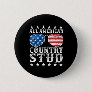 Alle amerikanischen Studentenjunge Land 4. Juli US Button