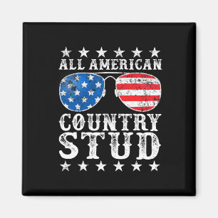 Alle amerikanischen Studentenjunge Land 4. Juli US Magnet