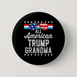 Alle amerikanischen Trump-Oma-amerikanischen Flagg Button