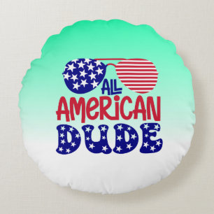 Alle amerikanischen Typ-32286 Rundes Kissen