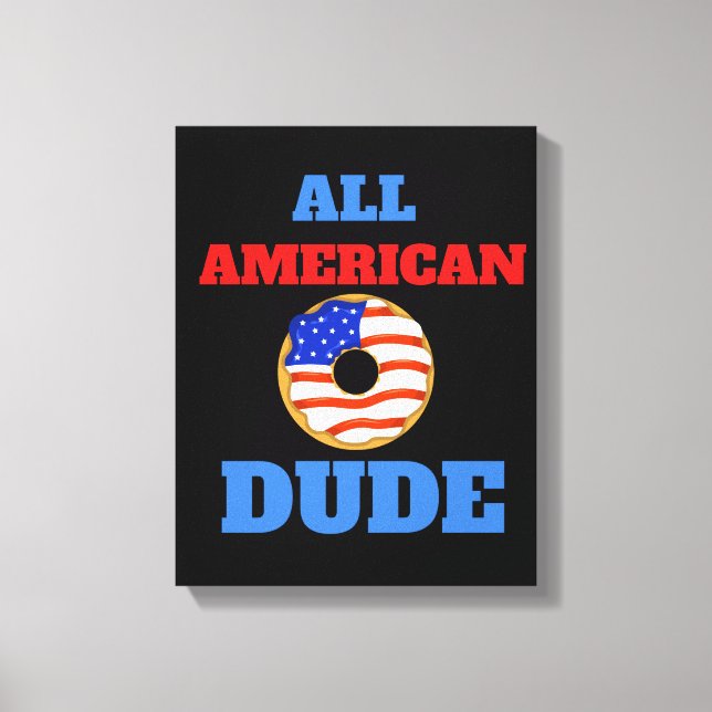 ALLE AMERIKANISCHEN TYP LEINWANDDRUCK (Vorderseite)