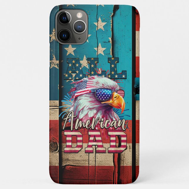 Alle amerikanischen Vater 4. Juli Bald Eagle USA F Case-Mate iPhone Hülle (Rückseite)