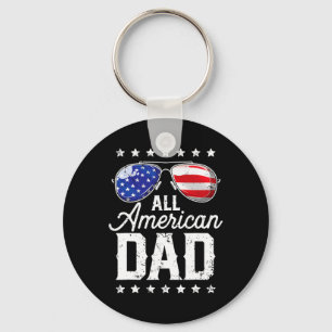 Alle amerikanischen Vater 4. Juli Vatertag Sungles Schlüsselanhänger