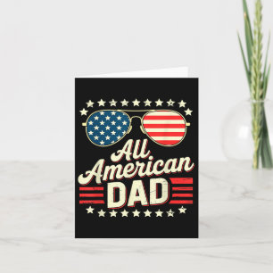 Alle amerikanischen Vater Retro US Flag Sungles 4. Karte