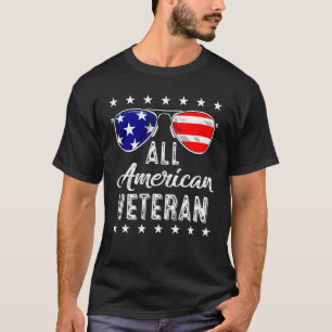 Alle amerikanischen Veteran 4. Juli Sonnenbrille T-Shirt