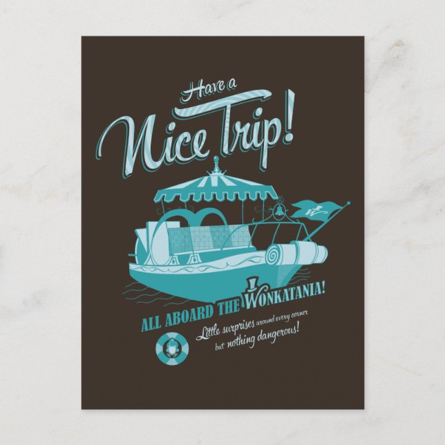 Alle an Bord der Wonkatania! Postkarte (Vorderseite)